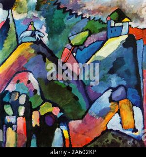 Improvisation 9, 1910, par Vassily Kandinsky (1866 - 1944) peintre russe influente et théoricien de l'art. Banque D'Images