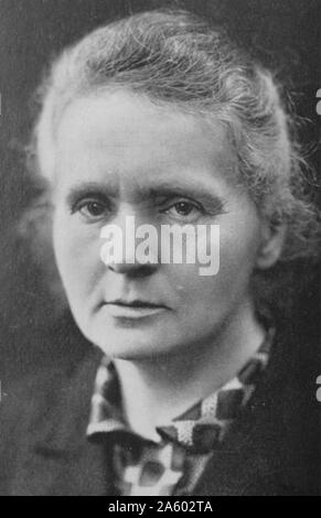 Marie Curie 1867-1934. Ses expériences ont mené à la découverte du radium Banque D'Images