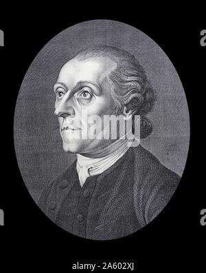 Johann Kaspar LAVATER - 1741-1801 théologien protestant suisse et promoteur de physionomie, en tant que science. Banque D'Images