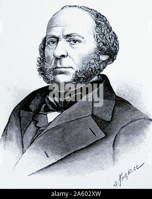 John Ericsson (1803-1889), ingénieur américain né le suédois. Banque D'Images