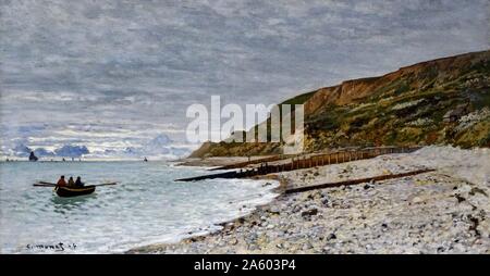 La peinture intitulée "La pointe de la Hève, Sainte-Adresse' par Claude Monet (1840-1926) peintre français. En date du 19e siècle Banque D'Images