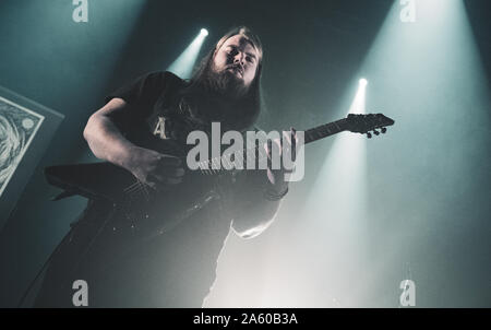 Elseneur, Danemark. 01st, 2019 mars. Le groupe de metal extrême danois effectue une Xenoblight Kulturvaerftet au concert live à Elseneur. (Photo crédit : Gonzales Photo - Nikolaj Bransholm). Banque D'Images