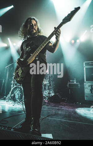 Elseneur, Danemark. 01st, 2019 mars. Le groupe de metal extrême danois effectue une Xenoblight Kulturvaerftet au concert live à Elseneur. (Photo crédit : Gonzales Photo - Nikolaj Bransholm). Banque D'Images
