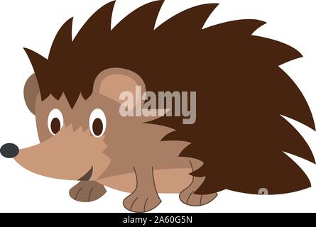 Cute cartoon hedgehog vector illustration Illustration de Vecteur