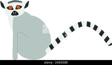 Cute cartoon lemur vector illustration Illustration de Vecteur