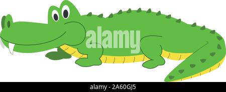 Alligator Cute cartoon vector illustration Illustration de Vecteur