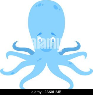 Cute cartoon octopus vector illustration Illustration de Vecteur