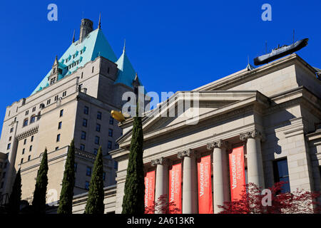 Galerie d'art sur Robson Square, Vancouver City, Colombie-Britannique, Canada, Amérique du Nord Banque D'Images