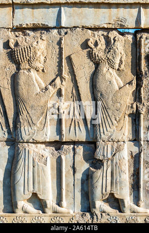 Le Tachara, Persépolis, Site du patrimoine mondial de l'UNESCO, la province du Fars, République islamique d'Iran, Moyen-Orient Banque D'Images