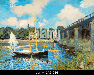 Claude Monet, le pont à Argenteuil, la peinture de paysages, 1874 Banque D'Images