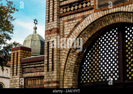 Halle (Saale), synagogue juive Sachsen-anhalt Allemagne Banque D'Images