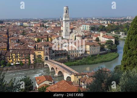 Vue sur Vérone, Italie Banque D'Images