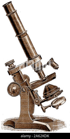 Histologie - 19e siècle - Pillischer matériel microscope's 'International' Microscope Banque D'Images