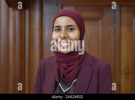 Dresde, Allemagne. 22 octobre, 2019. L'Égyptien Fouad Youmna, ancien titulaire de la bourse d''Marwa El Sherbini Bourse pour le cosmopolitisme et la tolérance". Credit : Jens Kalaene Zentralbild-/dpa/dpa/Alamy Live News Banque D'Images