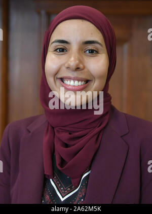 Dresde, Allemagne. 22 octobre, 2019. L'Égyptien Fouad Youmna, ancien titulaire de la bourse d''Marwa El Sherbini Bourse pour le cosmopolitisme et la tolérance". Credit : Jens Kalaene Zentralbild-/dpa/dpa/Alamy Live News Banque D'Images