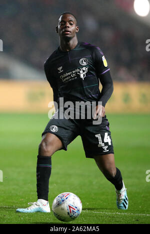 Charlton Athletic's Jonathan Leko lors du match de championnat à Sky Bet Ashton Gate, Bristol. Banque D'Images