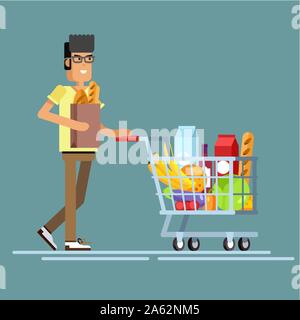 Illustration du concept pour la boutique, Illustration de Vecteur