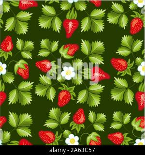 Fraises à la main transparente modèle vectoriel Illustration de Vecteur