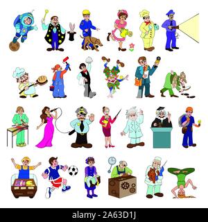 Jeu de grandes personnes. Illustration de Vecteur