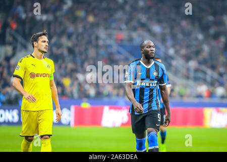 Milano, Italie. 23 Oct, 2019. 9 romelu lukaku (internazionale fc) au cours de la Ligue des champions match entre l'inter v Borussia Dortmund dans Milan San Siro - 23 10  2019lors de la Ligue des Champions de football, Championnat Hommes à Milan, Italie, 23 octobre 2019 - LPS/Fabrizio x-man Crédit : Fabrizio Carabelli/fil LPS/ZUMA/Alamy Live News Banque D'Images