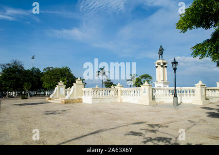 Paseo Bastidas, une promenade en bord de mer situé dans la ville de Santa Marta Des Caraïbes Banque D'Images