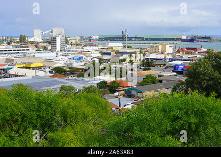 GERALDTON, AUSTRALIE -9 nov 2019- vue du paysage de la ville de Geraldton, Australie occidentale, vu depuis le monument HMAS Sydney II Memorial. Banque D'Images