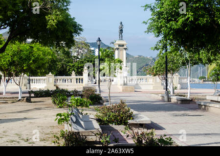 Paseo Bastidas, une promenade en bord de mer situé dans la ville de Santa Marta Des Caraïbes Banque D'Images