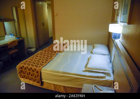 Pamukkale, Demre, Turquie - 21 mai 2019 : chambre d'hôtel, de l'intérieur de l'hôtel Pam en Turquie près de Pamukkale Banque D'Images