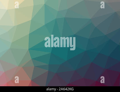 Résumé fond trianglify thème triangles colorés belle illustration papier peint design pattern simple faible texture géométrie poly Banque D'Images