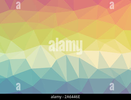 Résumé fond trianglify thème triangles colorés belle illustration papier peint design pattern simple faible texture géométrie poly Banque D'Images