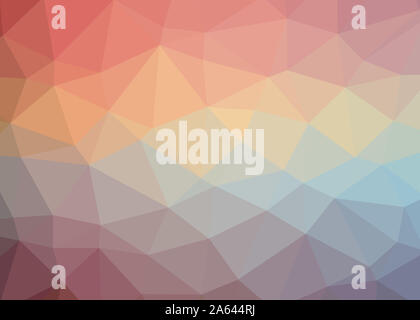 Résumé fond trianglify thème triangles colorés belle illustration papier peint design pattern simple faible texture géométrie poly Banque D'Images