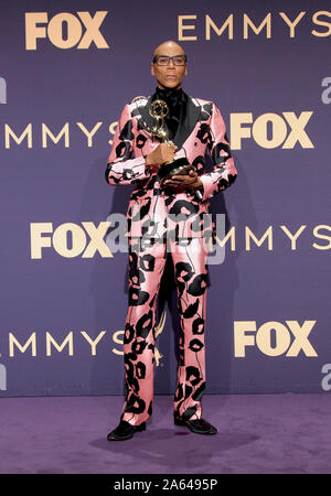 71e Emmy Awards (2019) Salle de presse tenue au Théâtre de Microsoft à Los Angeles, Californie. En vedette : RuPaul, Emmy gagnant pour les programme du concours pour "la RuPaul Drag Race' Où : Los Angeles, California, United States Quand : 22 Sep 2019 Credit : Adriana Barraza M./WENN.com Banque D'Images