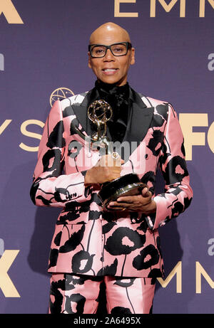 71e Emmy Awards (2019) Salle de presse tenue au Théâtre de Microsoft à Los Angeles, Californie. En vedette : RuPaul, Emmy gagnant pour les programme du concours pour "la RuPaul Drag Race' Où : Los Angeles, California, United States Quand : 22 Sep 2019 Credit : Adriana Barraza M./WENN.com Banque D'Images