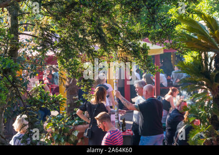 Freetown Christiania. Le commerce de cannabis à Freetown Christiania, la quatrième plus grande attraction touristique à Copenhague, Danemark Banque D'Images