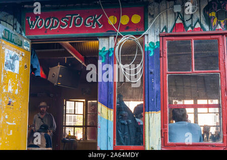 Freetown Christiania. Le commerce de cannabis à Freetown Christiania, la quatrième plus grande attraction touristique à Copenhague, Danemark Banque D'Images