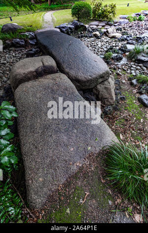 Jardin de l'Université Tokyo Kaitokukan - Marquis Toshinari Maeda, le 16ème chef de la Clan Maeda du domaine de Kaga, construit une résidence seigneuriale dans l'Ouest Banque D'Images