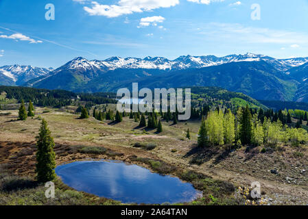 Molas Lake le long de la San Juan Skyway, Colorado Banque D'Images