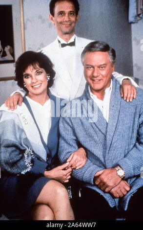 Linda gray, Larry hagman, Joel grey, dallas, 1978 Banque D'Images