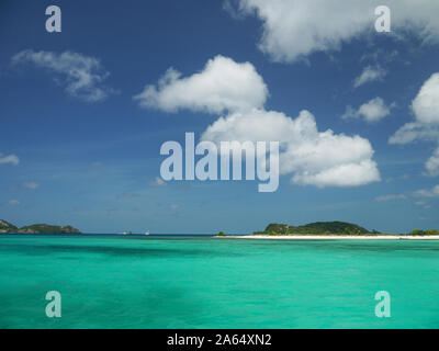 L'île de Sable, Carriacou, Grenadines, Iles du Vent, les Caraïbes orientales Banque D'Images