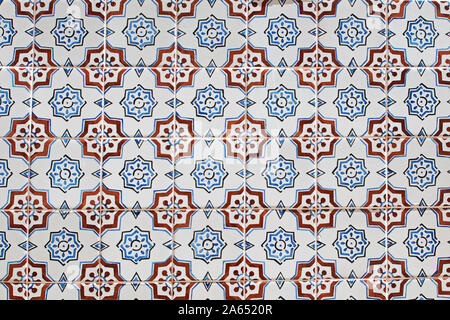 Arrière-plan avec des carreaux portugais traditionnels Banque D'Images