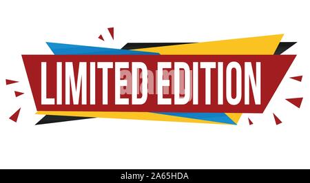 Limited Edition design de bannières sur fond blanc, vector illustration Illustration de Vecteur