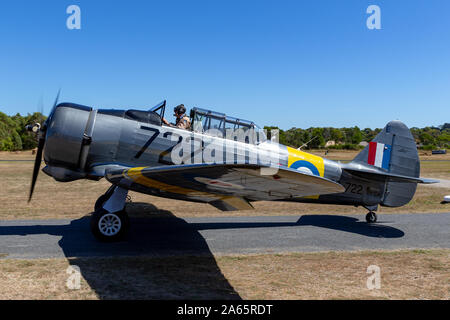 Commonwealth Aircraft Corporation CA-16 Wirraway VH-CAC un formateur a conçu et construit les avions utilisés par th Banque D'Images