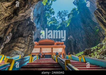 Grottes de Batu Kuala Lumpur Selangor, Malaisie. Le 18 mars 2019. Vue de l'intérieur des grottes dans les grottes de Batu en Malaisie Banque D'Images