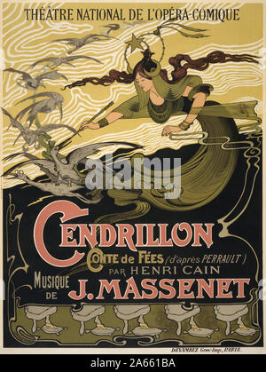 Émile Bertrand - Jules Massenet - Cendrillon poster Banque D'Images