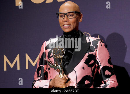 71e Emmy Awards (2019) Salle de presse tenue au Théâtre de Microsoft à Los Angeles, Californie. En vedette : RuPaul, Emmy gagnant pour les programme du concours pour "la RuPaul Drag Race' Où : Los Angeles, California, United States Quand : 22 Sep 2019 Credit : Adriana Barraza M./WENN.com Banque D'Images