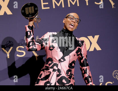 71e Emmy Awards (2019) Salle de presse tenue au Théâtre de Microsoft à Los Angeles, Californie. En vedette : RuPaul, Emmy gagnant pour les programme du concours pour "la RuPaul Drag Race' Où : Los Angeles, California, United States Quand : 22 Sep 2019 Credit : Adriana Barraza M./WENN.com Banque D'Images