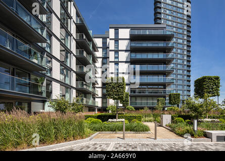 Chelsea riverside apartments luxury Waterfront Banque D'Images