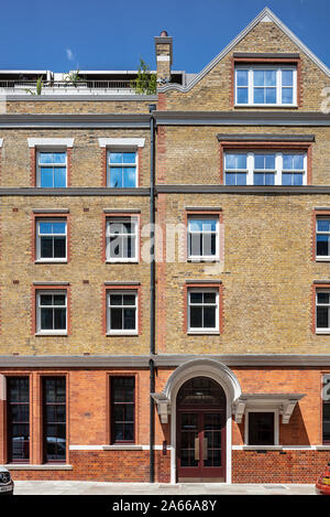 Chapter House Luxury apartments in Parker Street, Covent Garden. Anciennement une demeure victorienne men's hostel. Banque D'Images