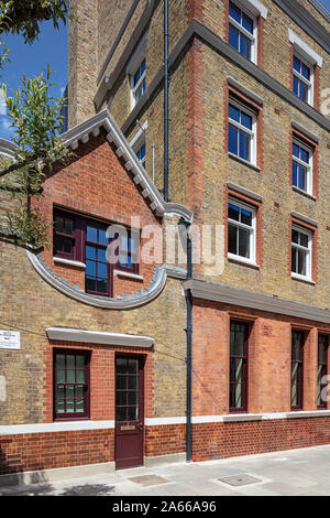 Chapter House Luxury apartments in Parker Street, Covent Garden. Anciennement une demeure victorienne men's hostel. Banque D'Images