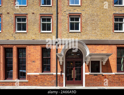 Chapter House Luxury apartments in Parker Street, Covent Garden. Anciennement une demeure victorienne men's hostel. Banque D'Images